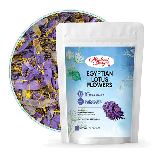Egyptian Blue Lotus Flower Tea, Sacred Lotus Tea, Cut & Sifted, 1.06 Oz